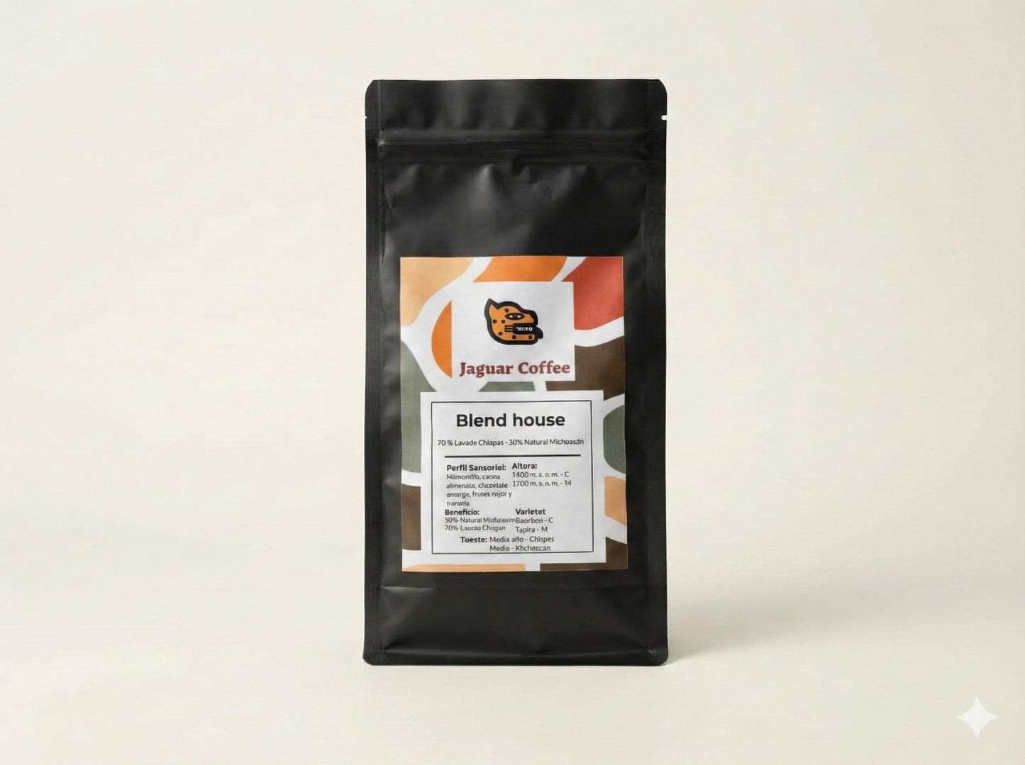 Blend house - 70% Chiapas lavado y 30% Michoacán natural.